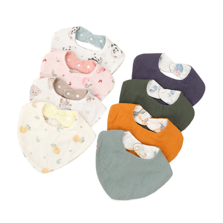 Muslin Bandanas Bibs 2 layer muslin bibs